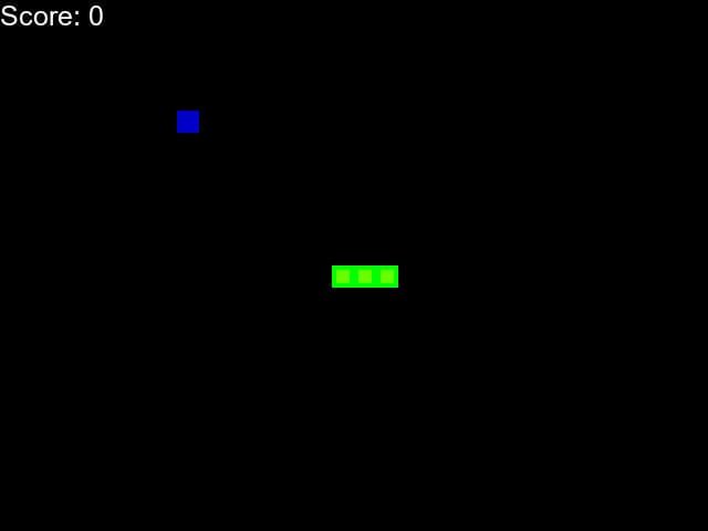 A reinforcement learning agent playing Snake